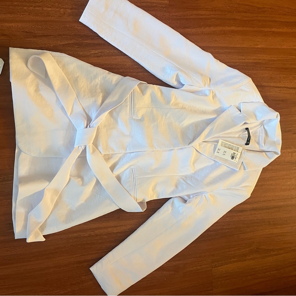 Elegant White Women's Blazer Dress